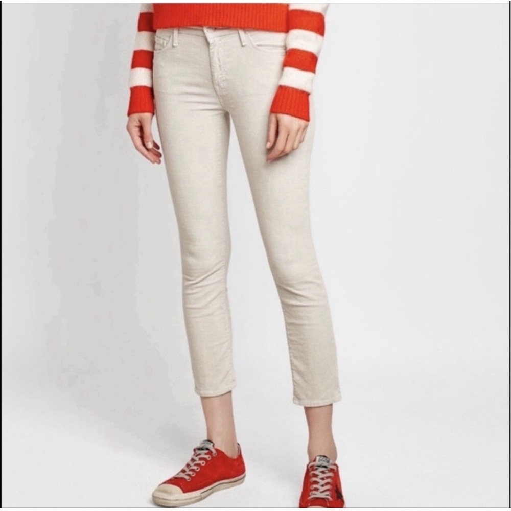Mother Denim The Looker Crop Someone Else's Fairytail Cord‎ Corduroy Jeans 27